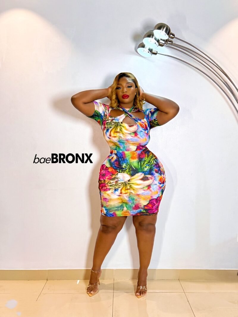 Blushing Rainbow Short Gown - Image 2