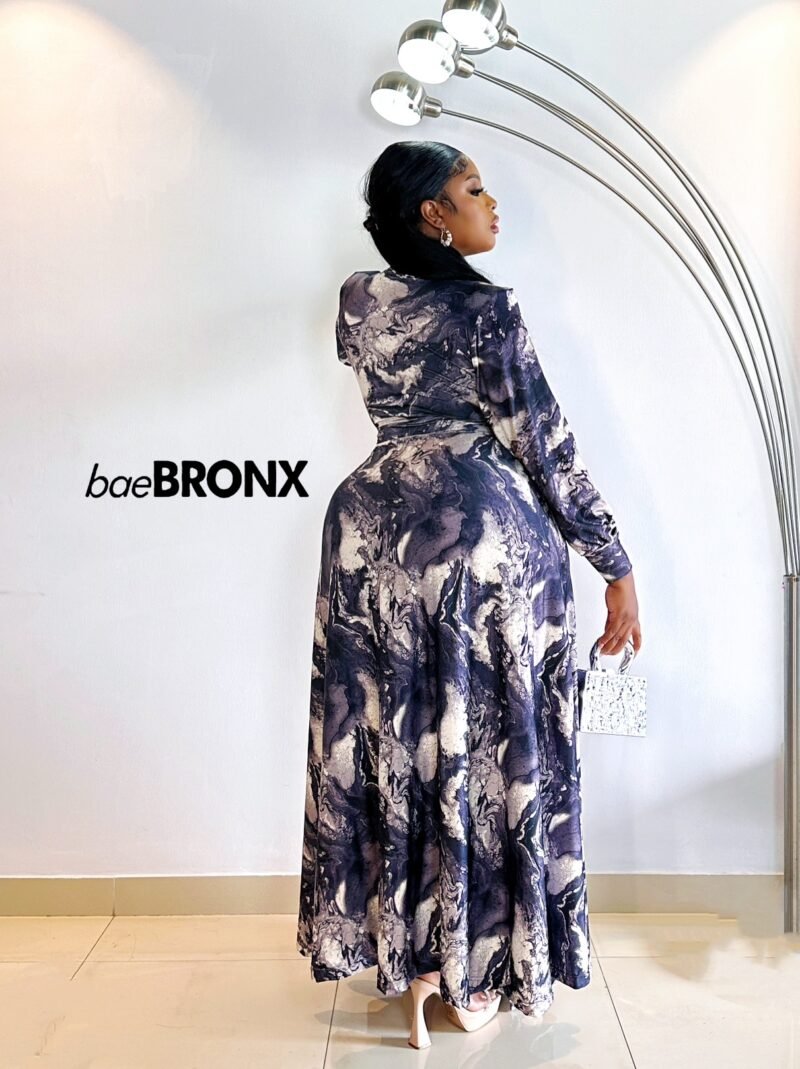 Hajiya Ladidi Maxi Gown - White Combo - Image 4