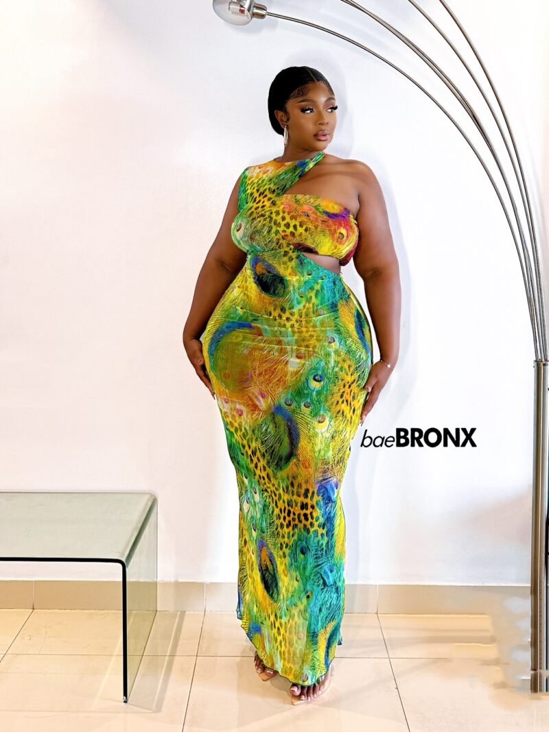 Peacock Variant Long Gown