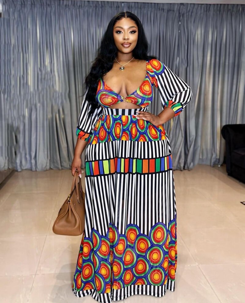 Fairy Multicolor Maxi Gown - Image 2