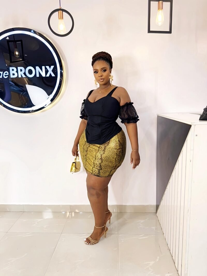 Gabbyy Corset Set (Gold )