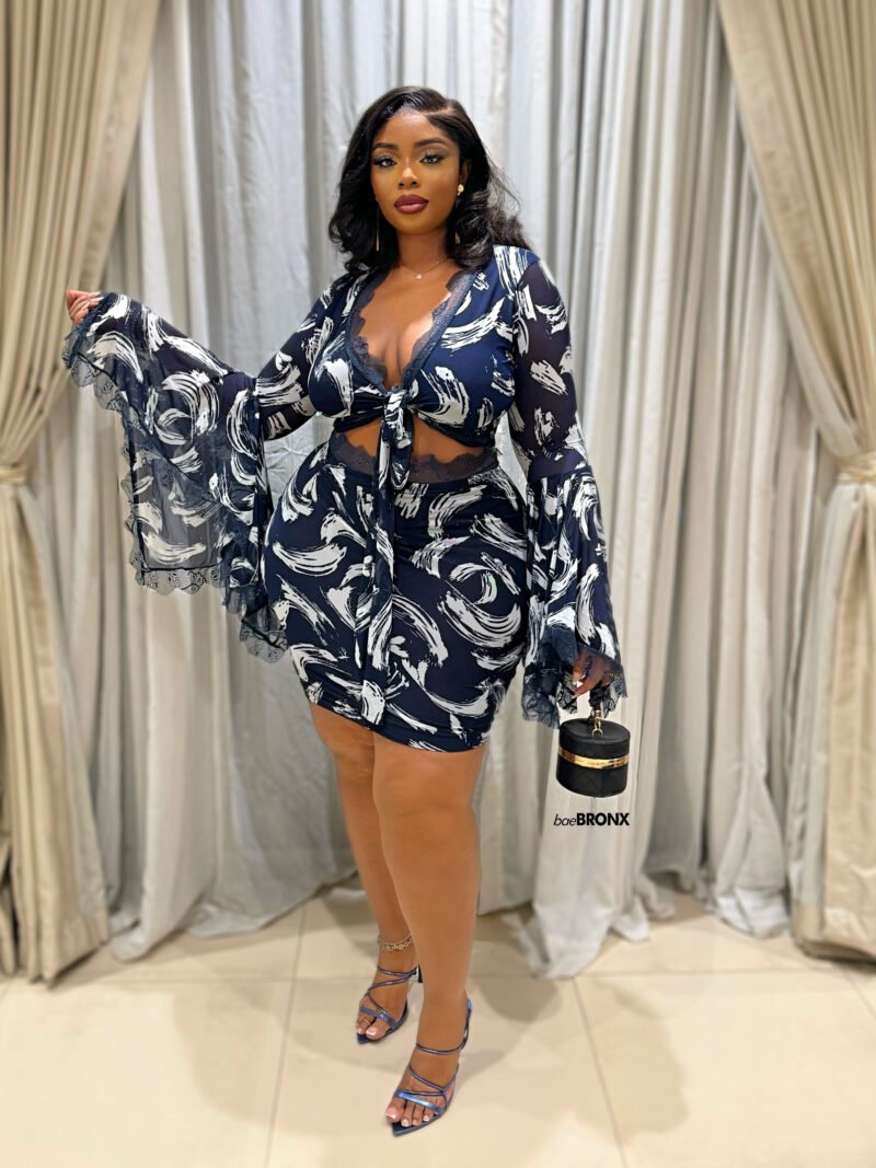Felicia Please 2 piece skirt (blue) - Image 2