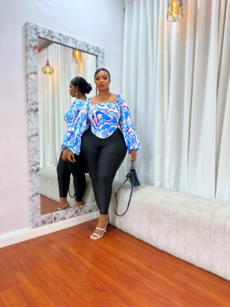 Baby boom top (blue) - Image 2