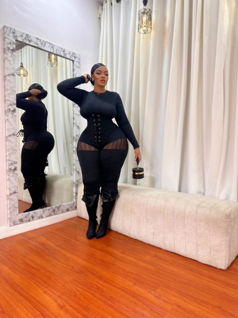 Coke_me black corset belt