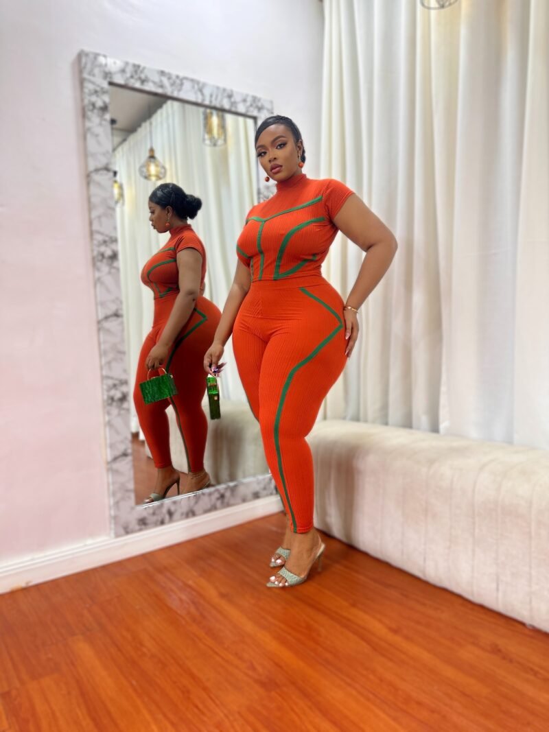 Orange green big girl set - Image 2