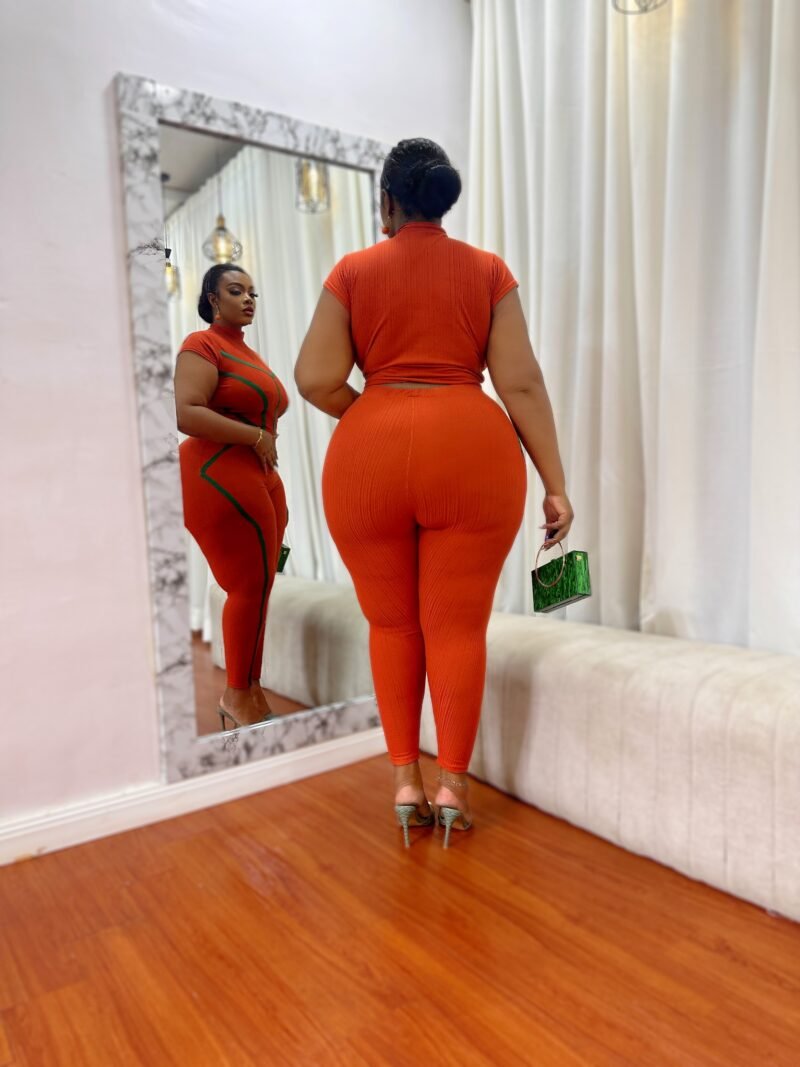 Orange green big girl set - Image 3