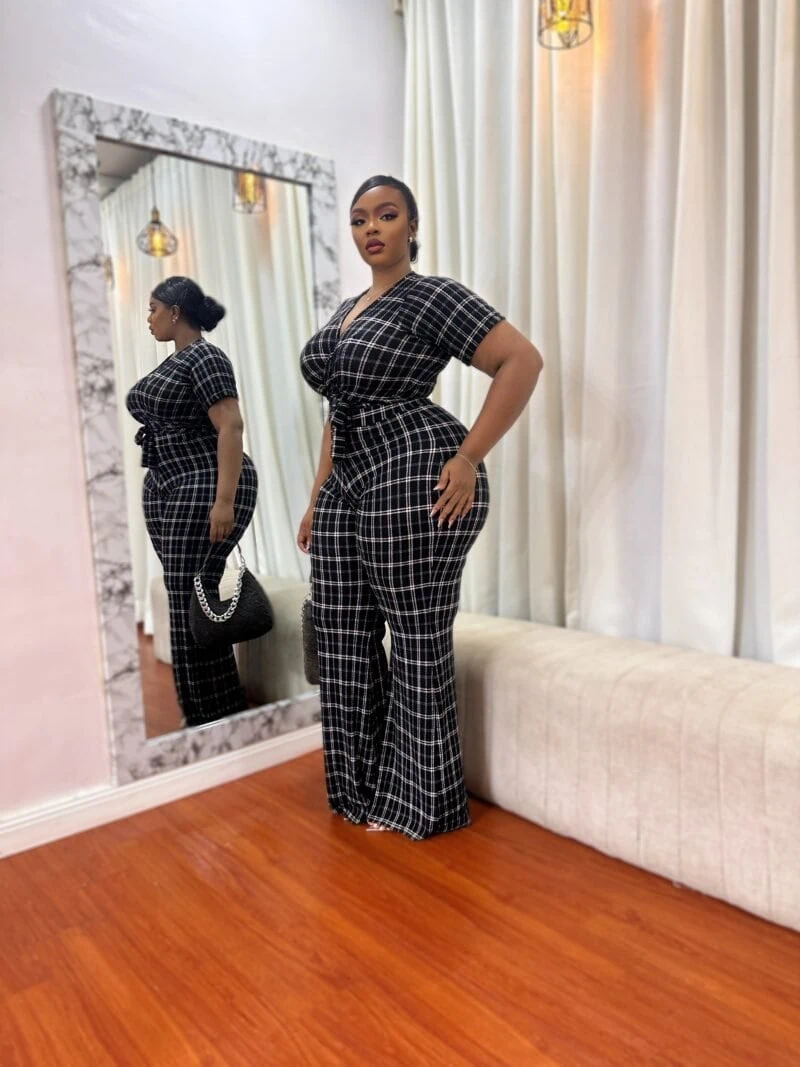 Mirian pant set (black and white) - Image 4