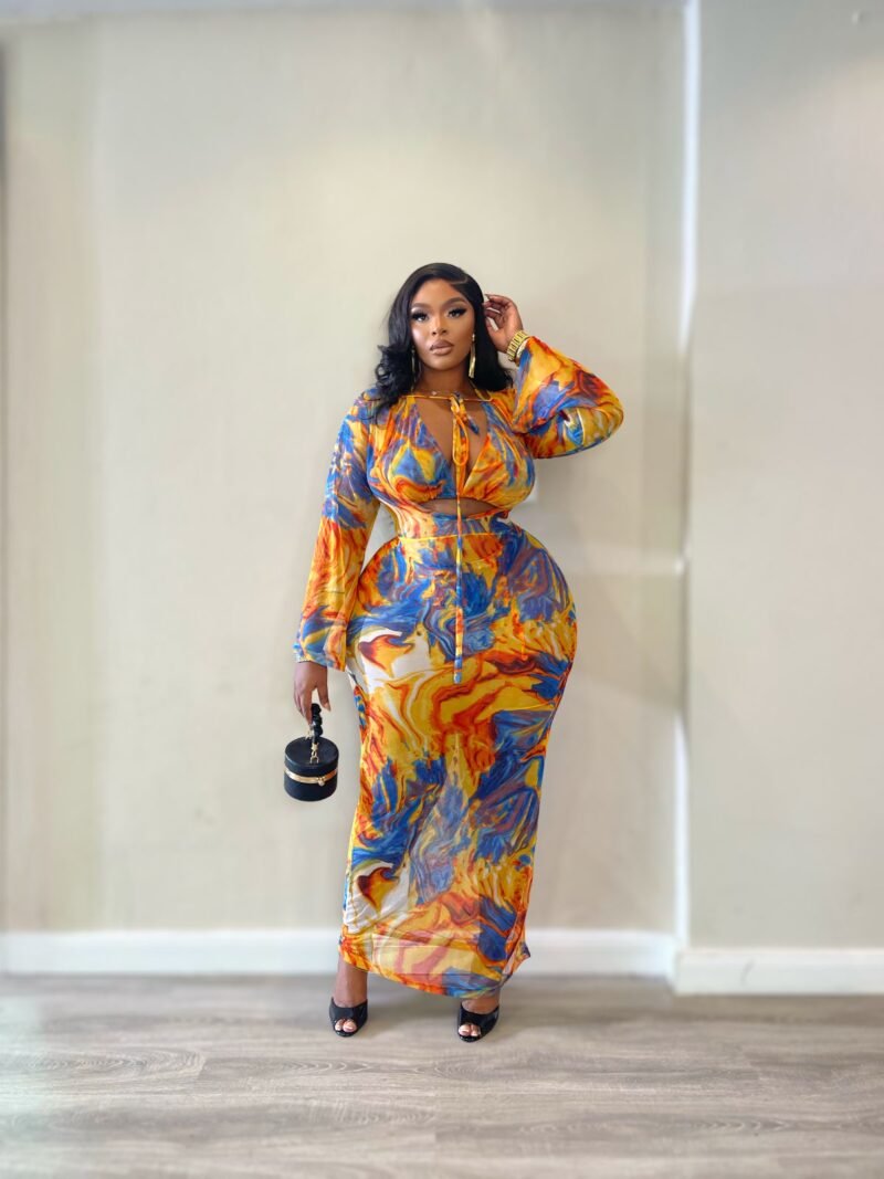 Dinner at Roka Santironi Gown set