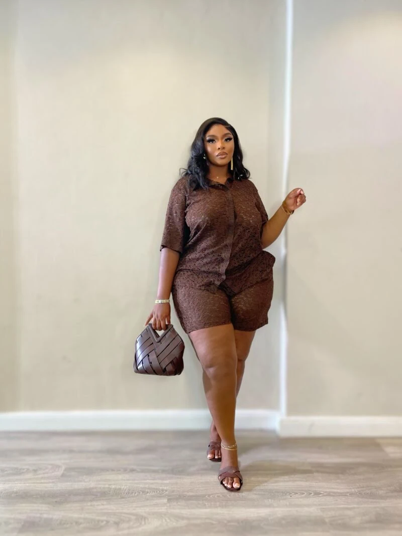 Coco cafe short set