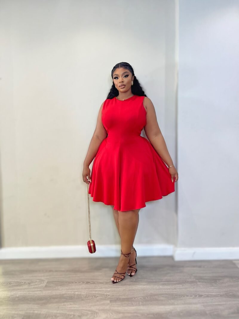 Luckier than AnnaNicole Red Dress - Image 3