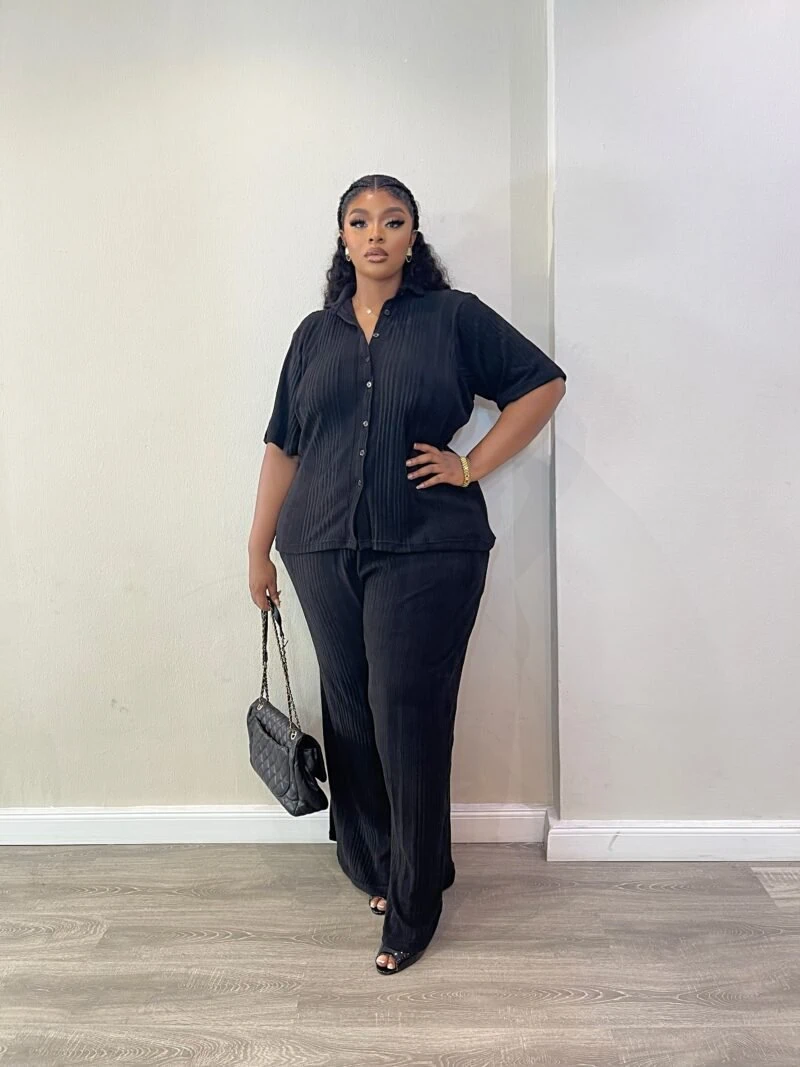 Black tea oversized set