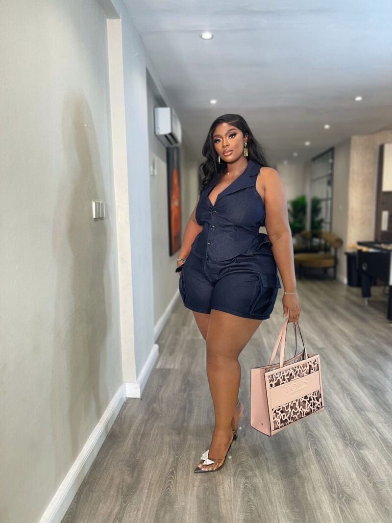 Comfort Denim short set