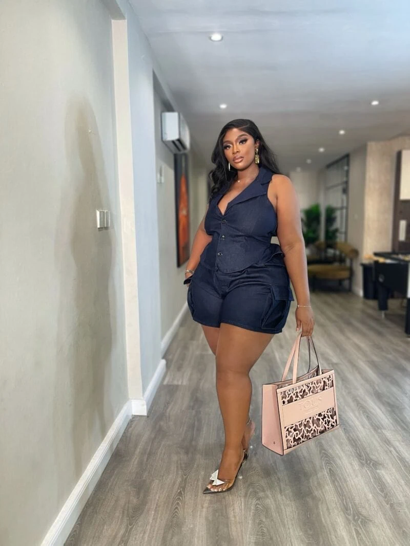 Comfort Denim short set