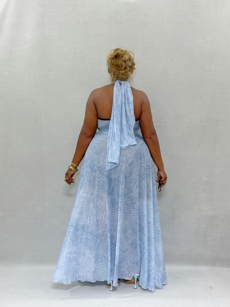 The Elegant Lady Maxi Dress(AQUA BLUE) - Image 8