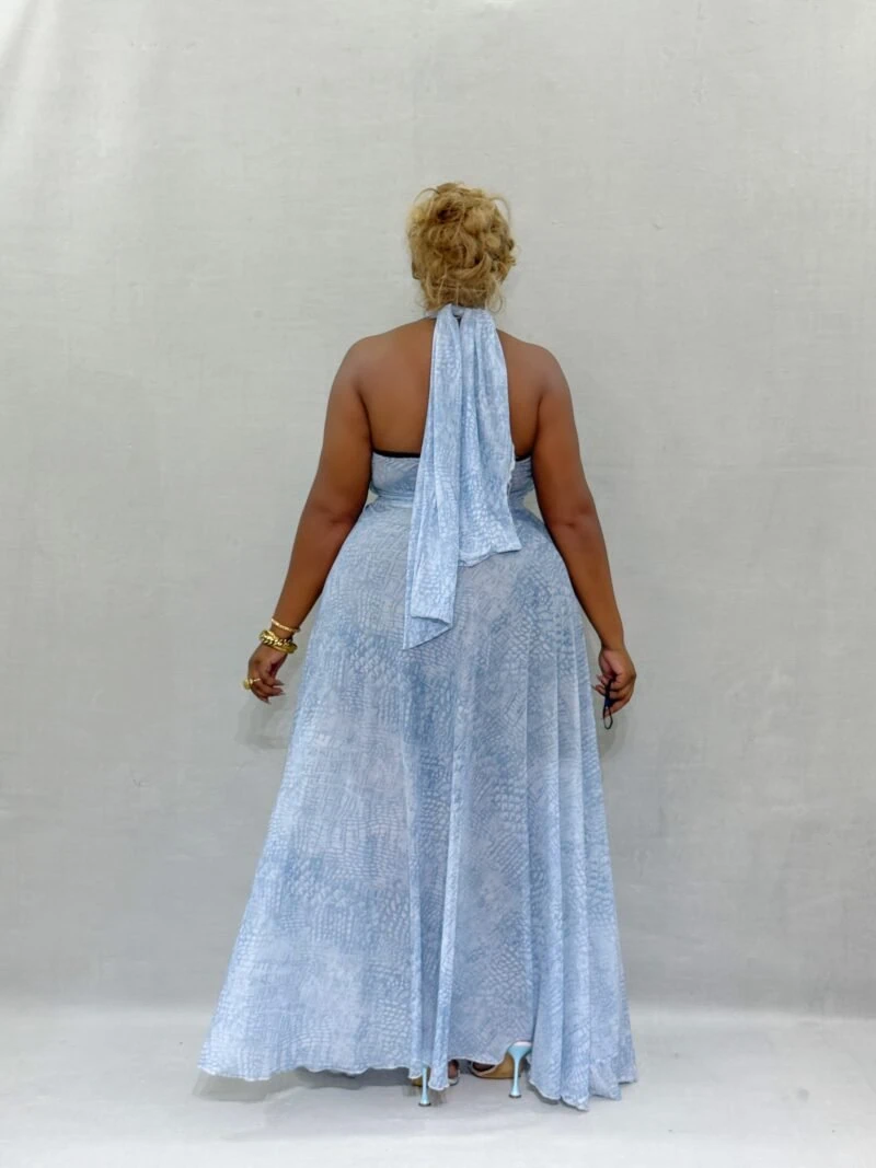 The Elegant Lady Maxi Dress(AQUA BLUE) - Image 8