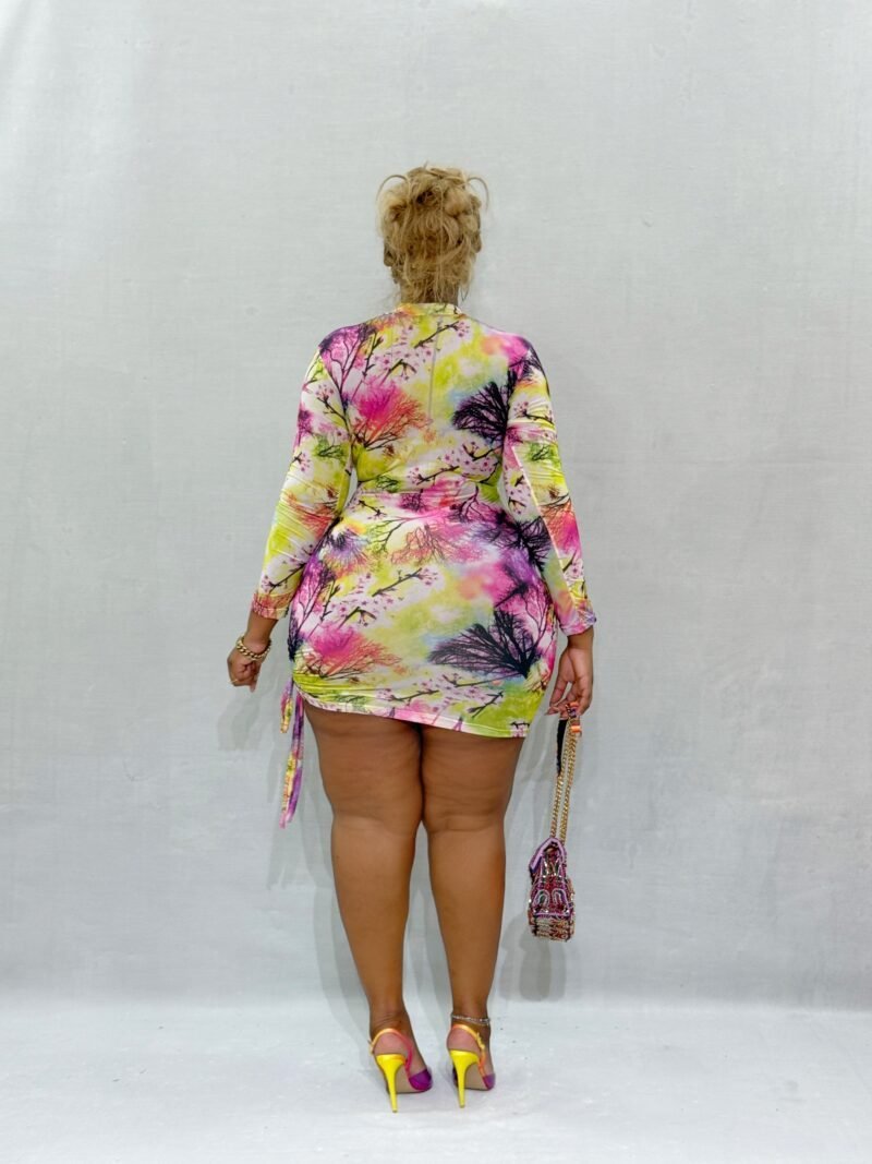 Hippie Chic Long Sleeve Mini Dress - Image 4