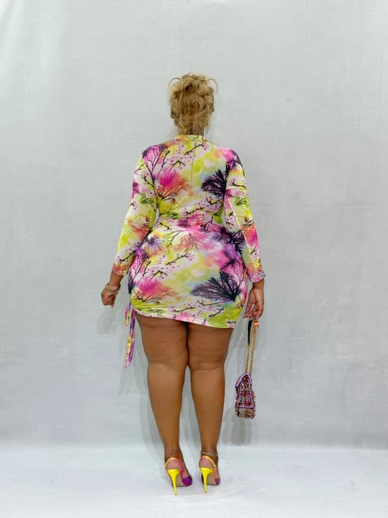 Hippie Chic Long Sleeve Mini Dress - Image 4