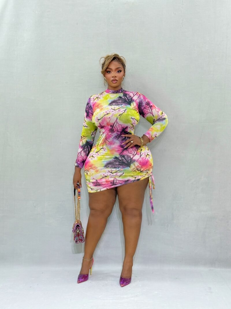 Hippie Chic Long Sleeve Mini Dress - Image 5