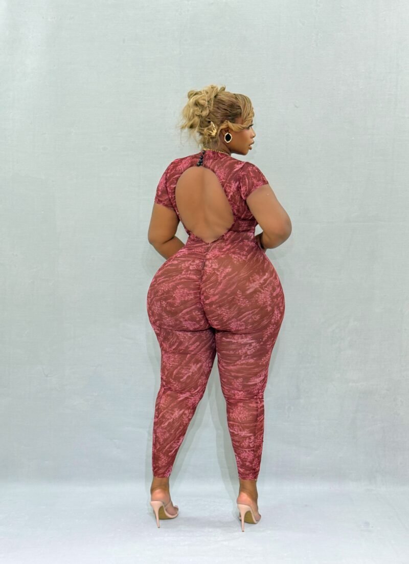 Bordeaux Babe Jumpsuit - Image 3