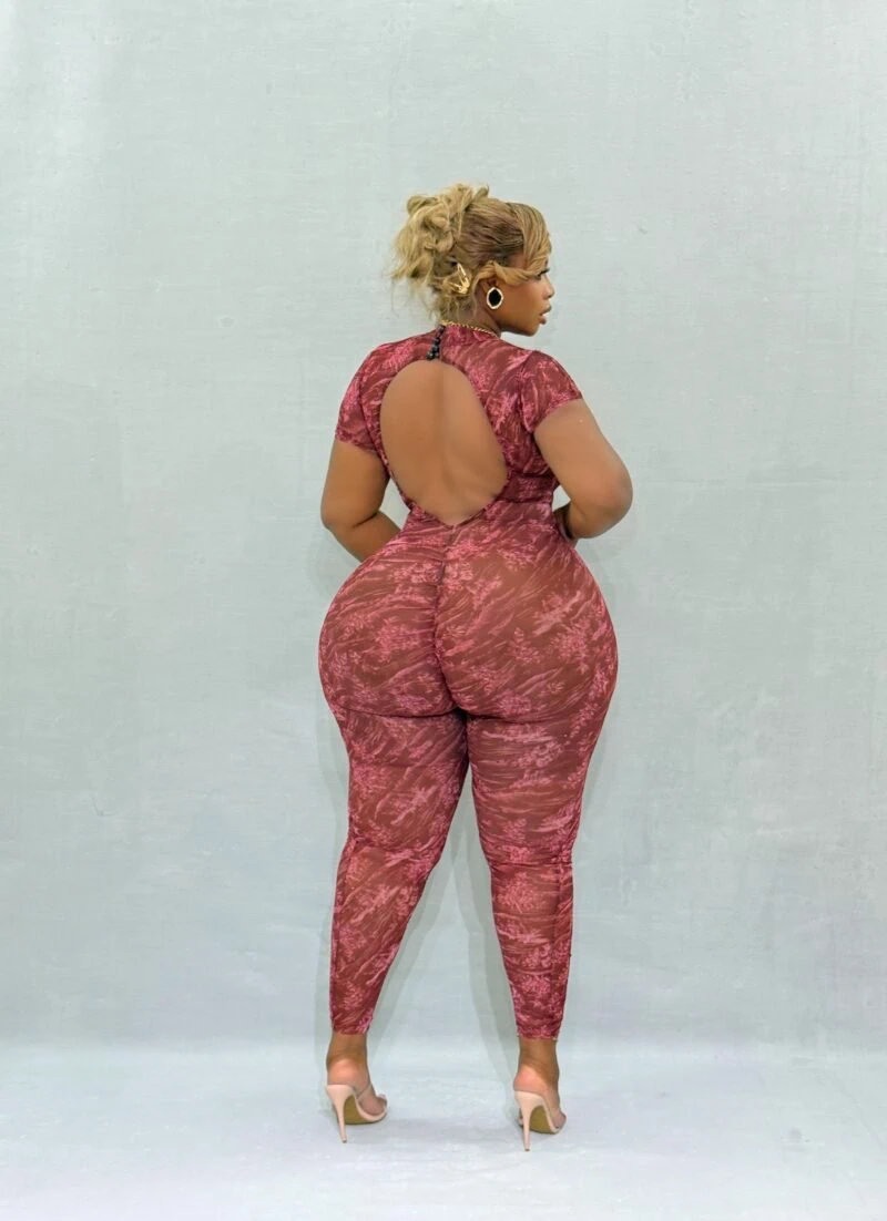 Bordeaux Babe Jumpsuit - Image 3