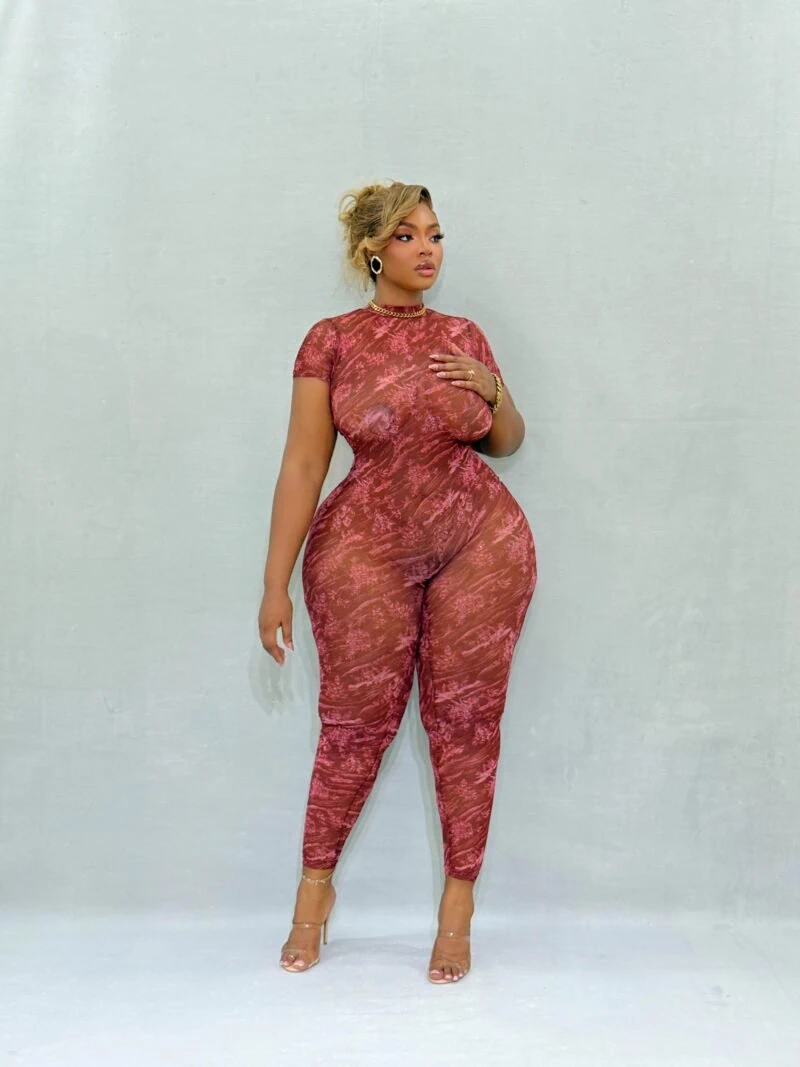 Bordeaux Babe Jumpsuit - Image 4