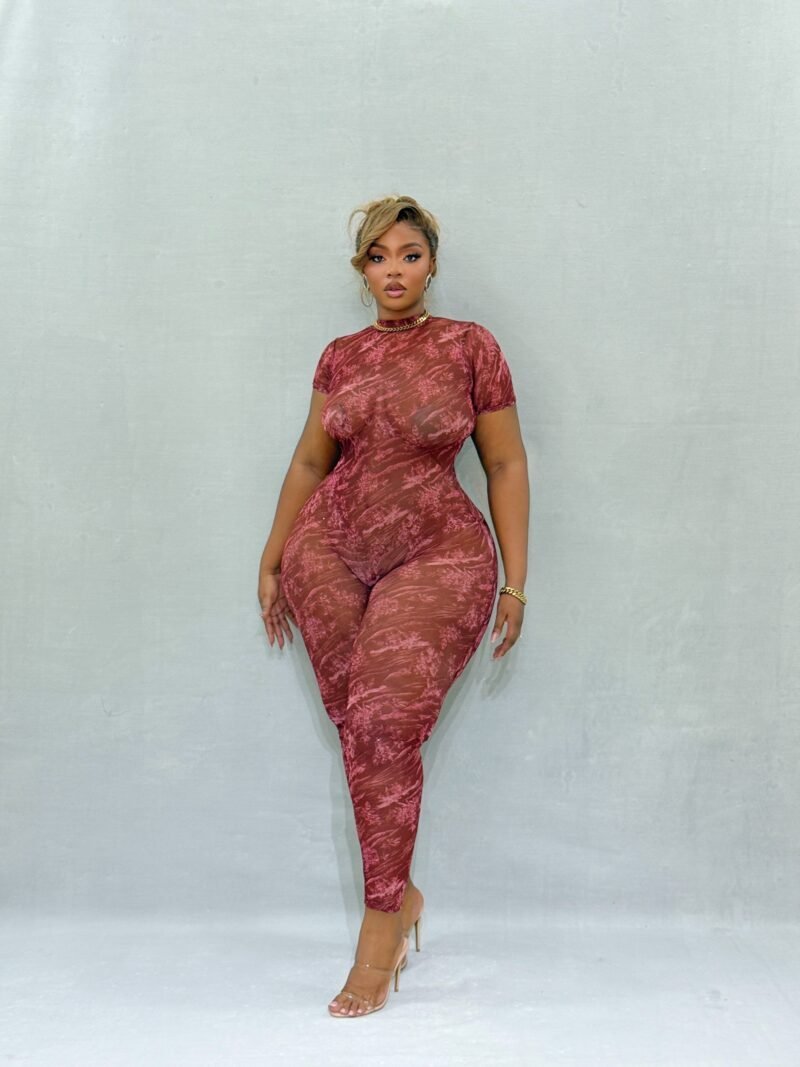 Bordeaux Babe Jumpsuit - Image 5