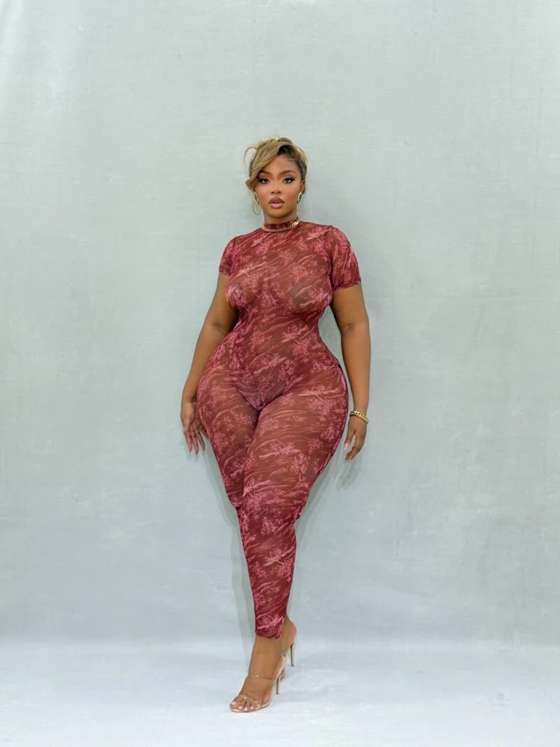 Bordeaux Babe Jumpsuit - Image 5