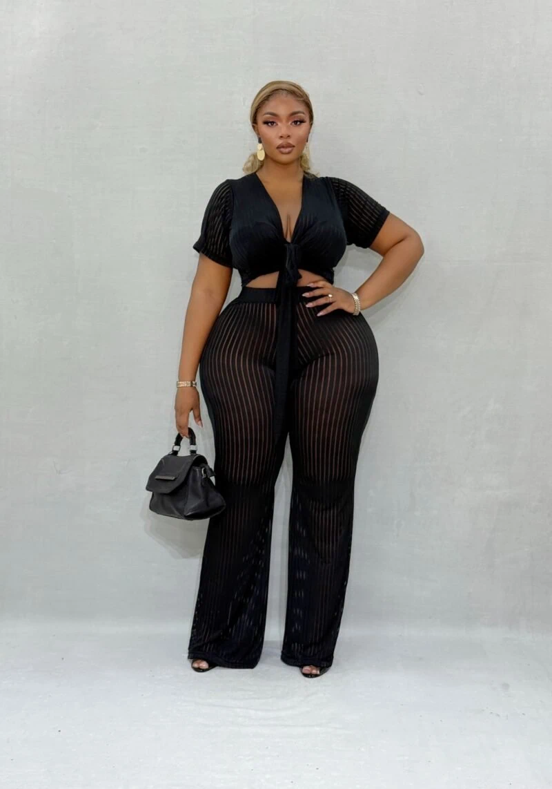 Mirian Pant Set In Black