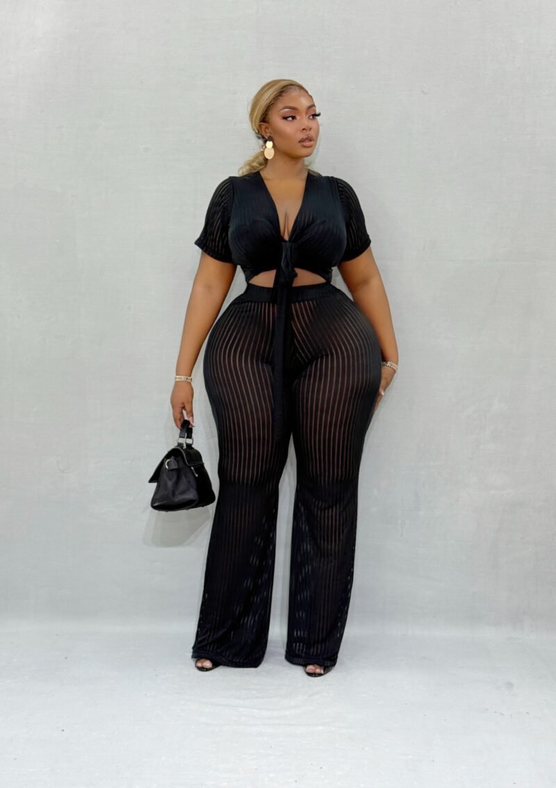 Mirian Pant Set In Black - Image 4