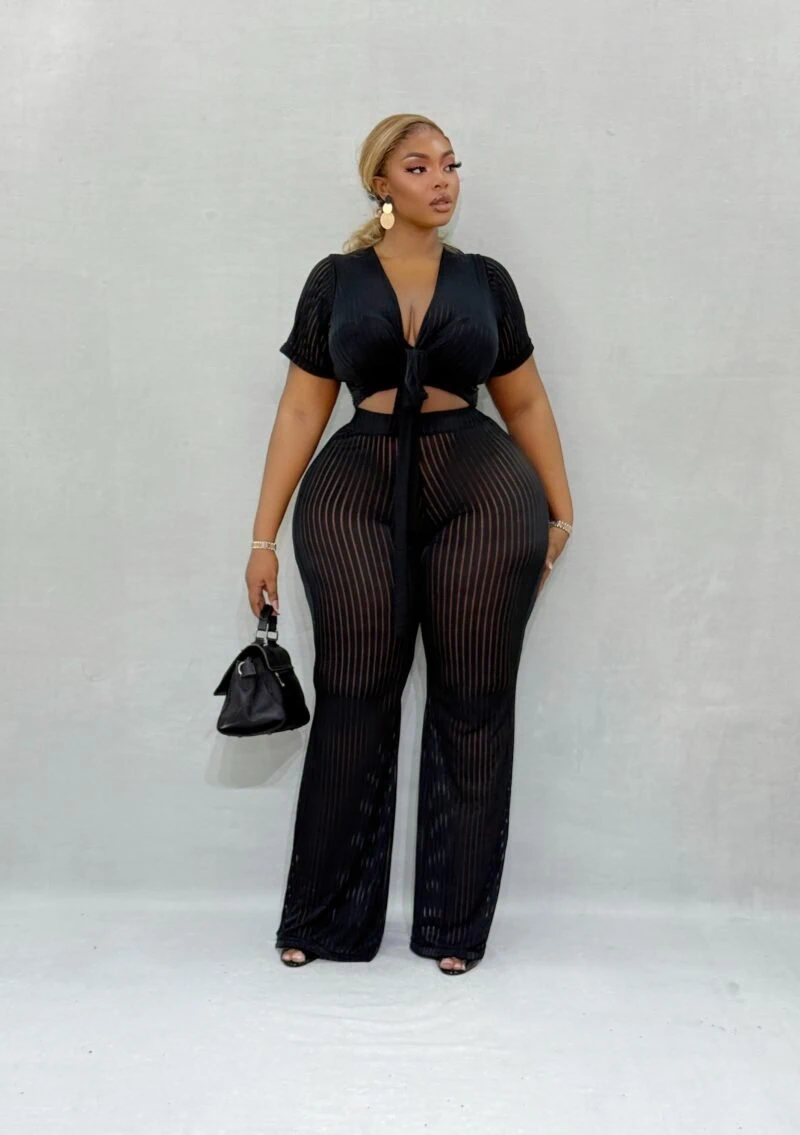 Mirian Pant Set In Black - Image 4