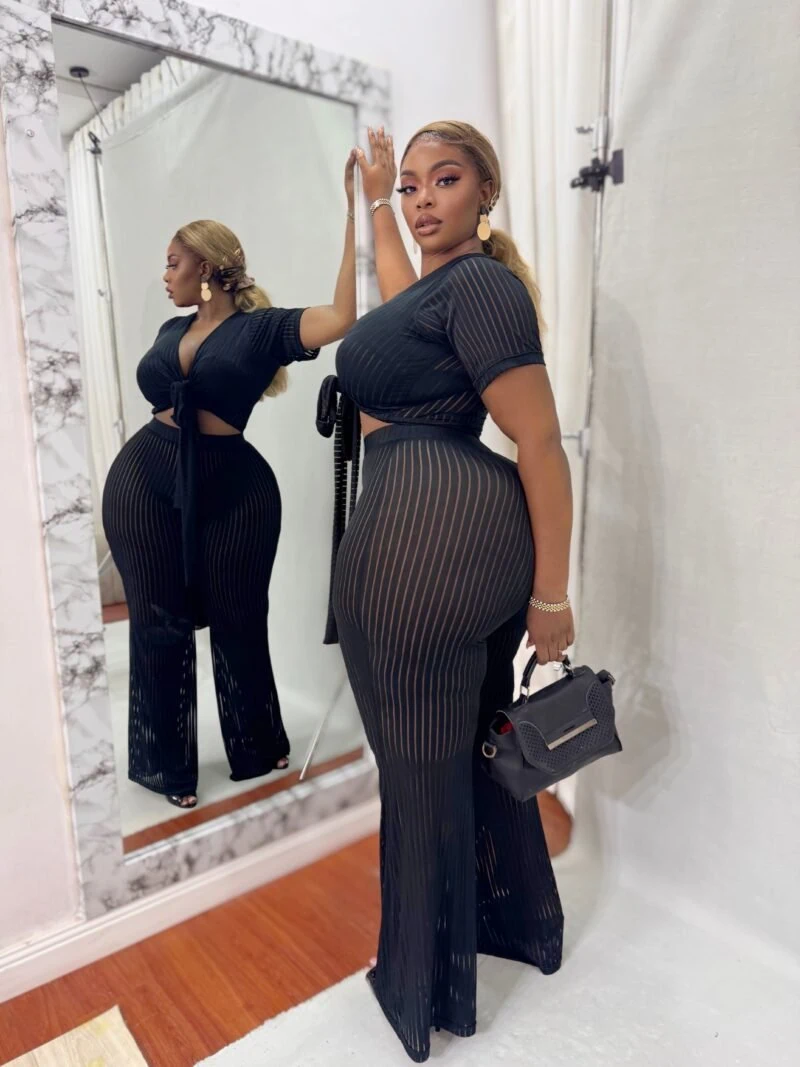 Mirian Pant Set In Black - Image 5