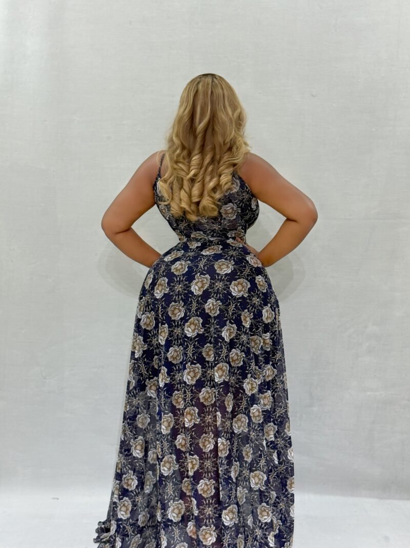 Indigo Bloom Maxi Dress - Image 3