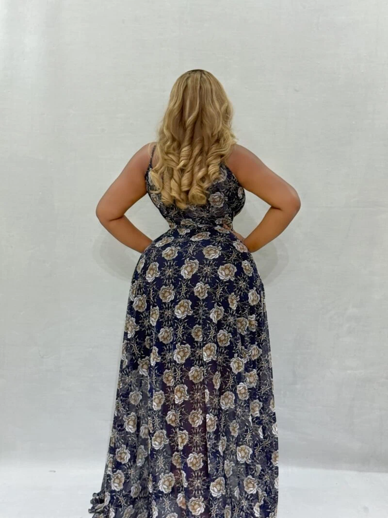 Indigo Bloom Maxi Dress - Image 3