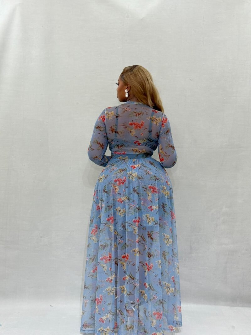 Aqua Enchant Long Sleeved Maxi - Image 2