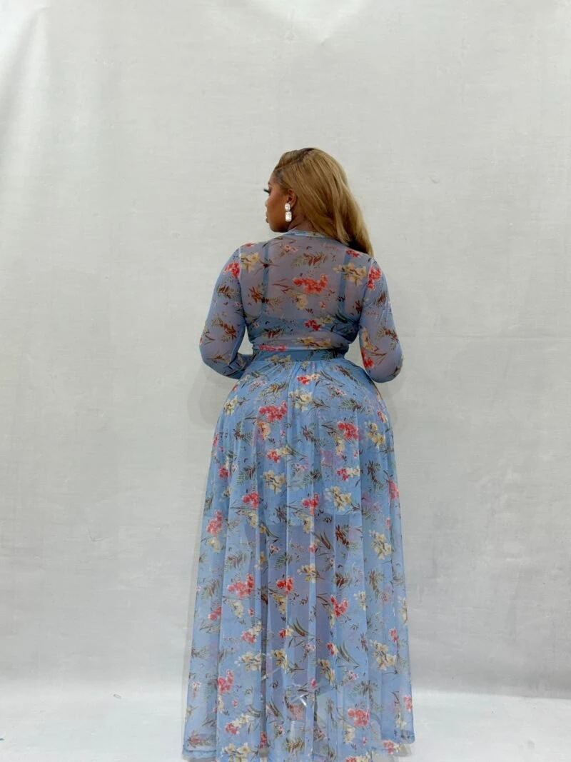 Aqua Enchant Long Sleeved Maxi - Image 2
