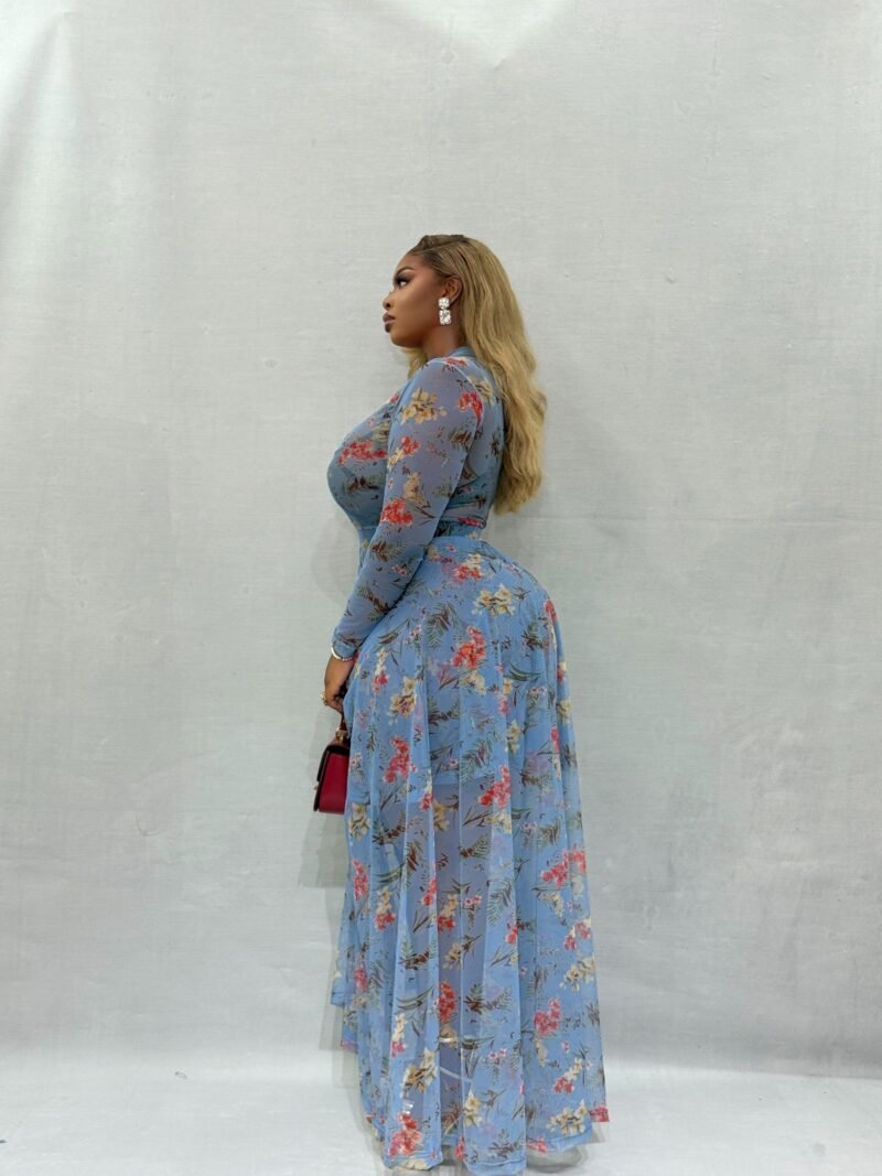 Aqua Enchant Long Sleeved Maxi - Image 3