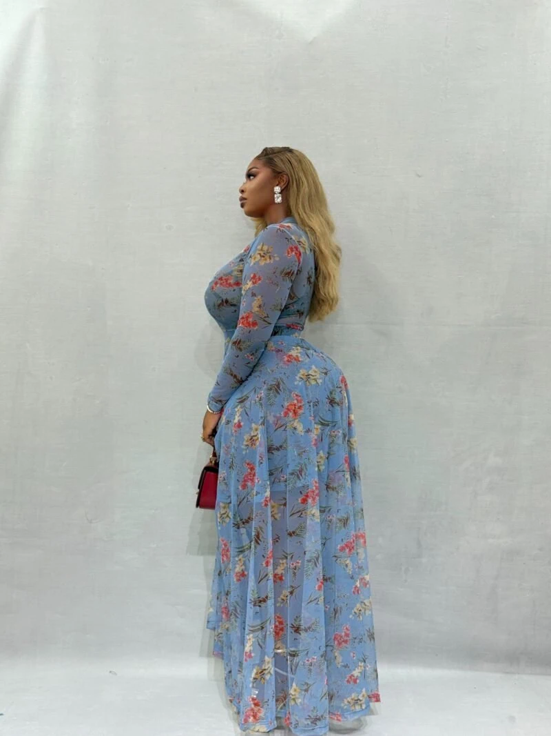 Aqua Enchant Long Sleeved Maxi - Image 3