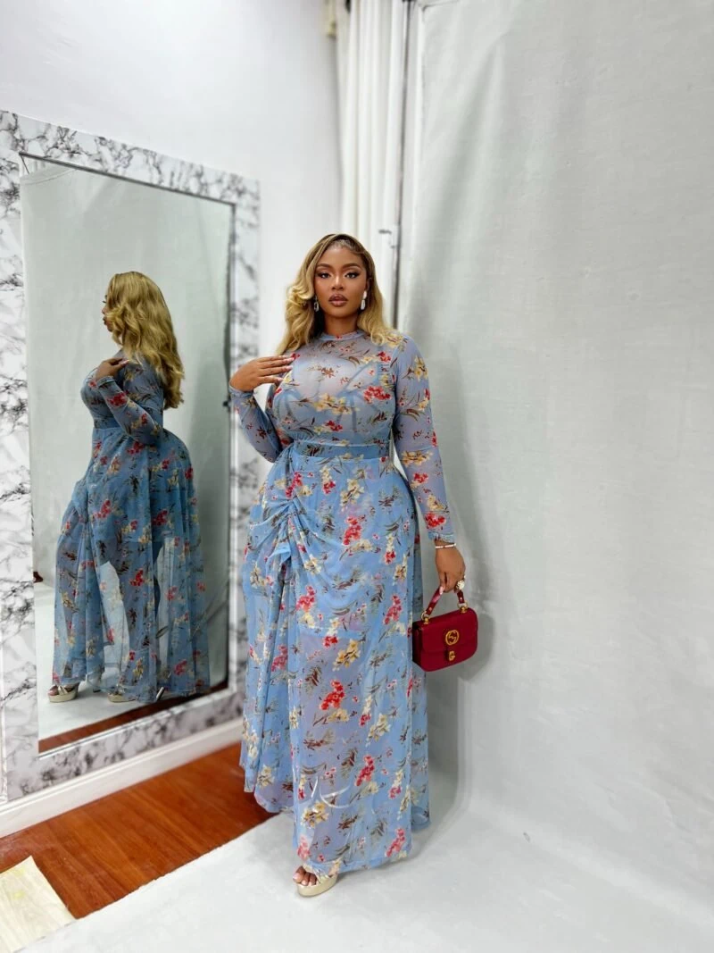 Aqua Enchant Long Sleeved Maxi - Image 5