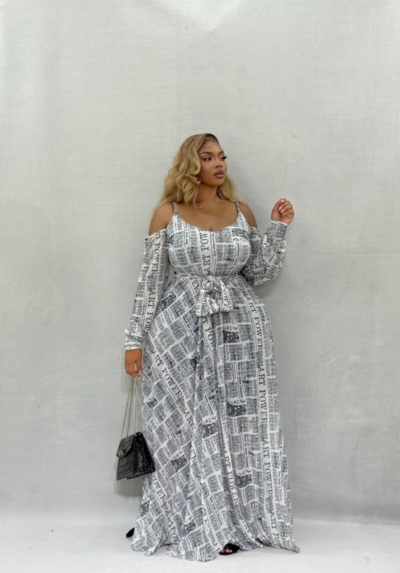Wordsmith Flare Maxi Gown