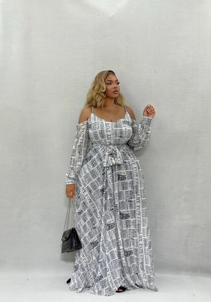 Wordsmith Flare Maxi Gown