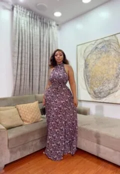 TITIS HALTER NECK GOWN